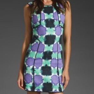 Tibi Women's Size 4 Gemma Print Basketweave Dress